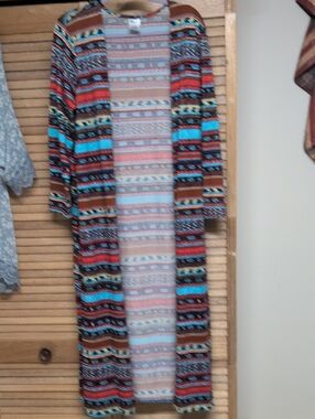 Wrangler l Aztec Stripe Duster Cardigan